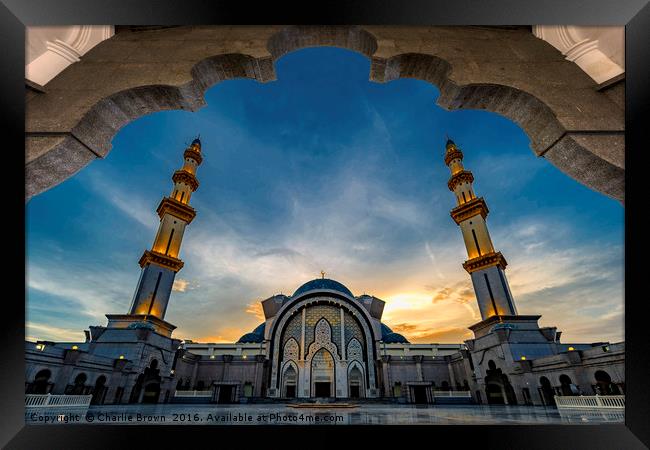 Masjid Wilayah Persekutuan Framed Print by Ankor Light