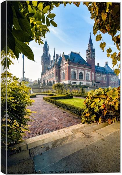 Peace Palace in The Hague Canvas Print by Ankor Light