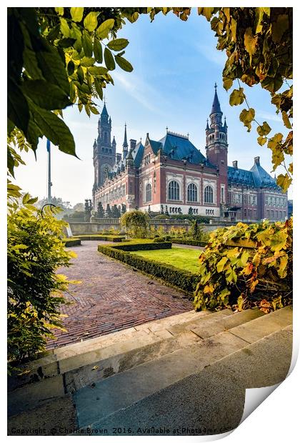 Peace Palace in The Hague Print by Ankor Light