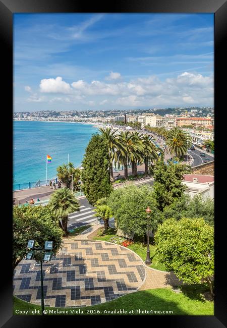 NICE Promenade des Anglais Framed Print by Melanie Viola