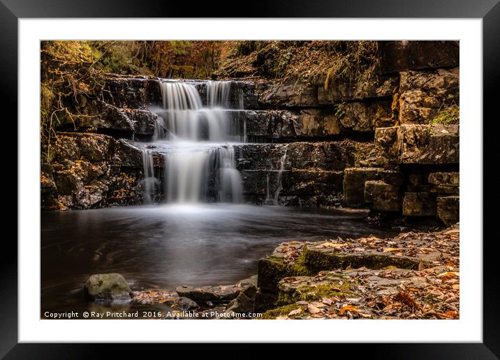 Bowlees Waterfall Framed Mounted Print by Ray Pritchard