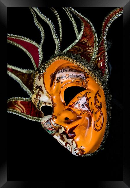 Venetian Mask 5 Framed Print by Steve Purnell