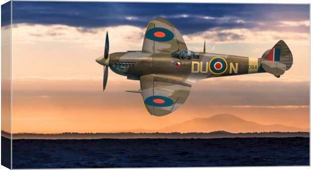 Supermarine Spitfire Canvas Print by Guido Parmiggiani