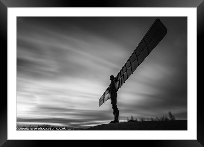 The Angel of the North Framed Mounted Print by Glenn Cresser
