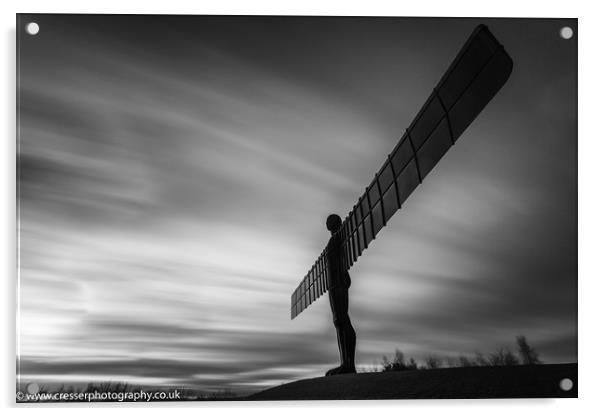 The Angel of the North Acrylic by Glenn Cresser