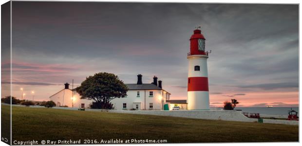 Souter Lighthouse  Canvas Print by Ray Pritchard