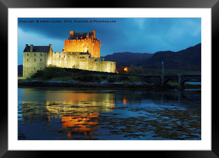 EILEAN LITS UP WELL Framed Mounted Print by andrew saxton