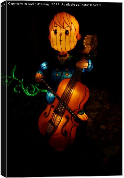 Magical Lantern Festival - Boy And The Bass Canvas Print by rawshutterbug 