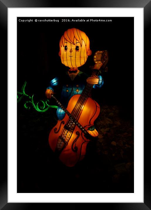 Magical Lantern Festival - Boy And The Bass Framed Mounted Print by rawshutterbug 
