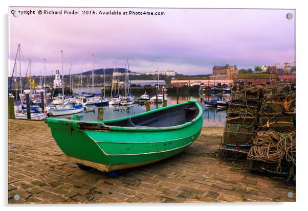 Scarborugh Harbour Acrylic by Richard Pinder