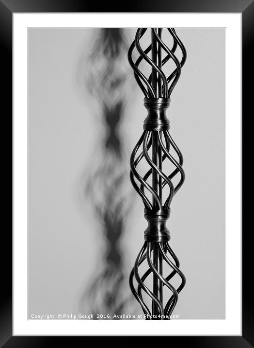 Monochrome Shadows Framed Mounted Print by Philip Gough
