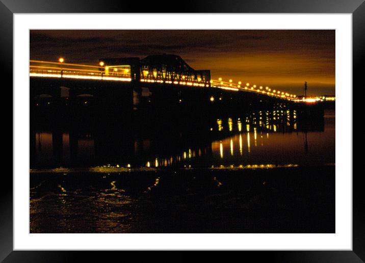 Kincardine bridge by night Framed Mounted Print by Fiona McLellan