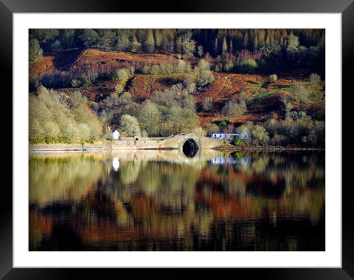 Reflective Crossing Framed Mounted Print by Laura McGlinn Photog