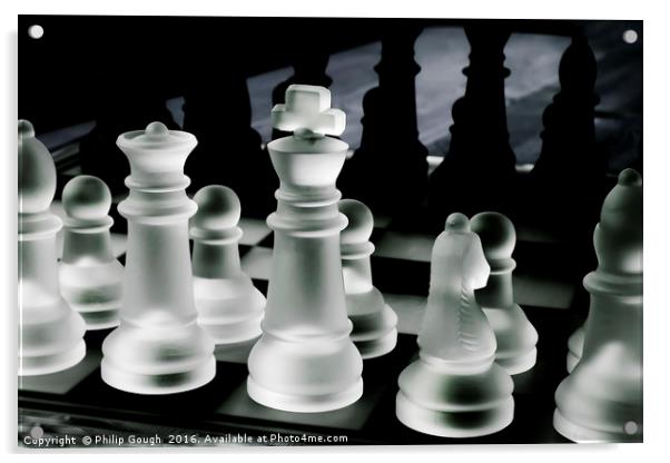 Chess Mystery Acrylic by Philip Gough