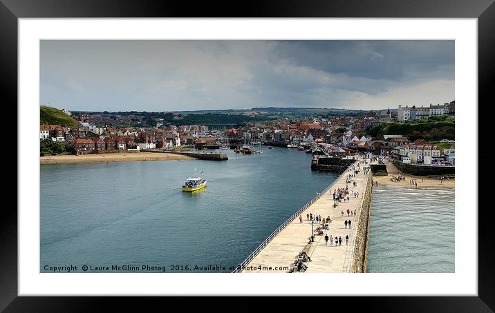 Whitby Framed Mounted Print by Laura McGlinn Photog