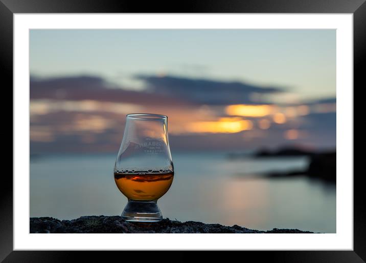 Whisky @ Sunset Framed Mounted Print by Thomas Schaeffer