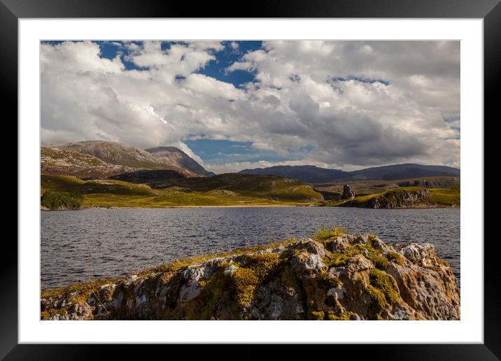Loch Asynth with Ardvreck Castle Framed Mounted Print by Thomas Schaeffer