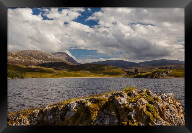 Loch Asynth with Ardvreck Castle Framed Print by Thomas Schaeffer