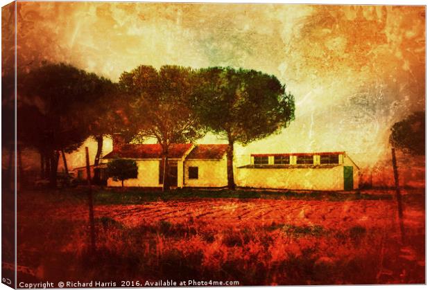 The Old Ranch House Canvas Print by Richard Harris