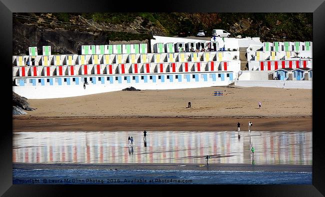 Tolcarne Beach Framed Print by Laura McGlinn Photog