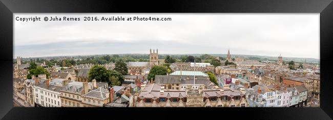 Oxford Cityscape Framed Print by Juha Remes