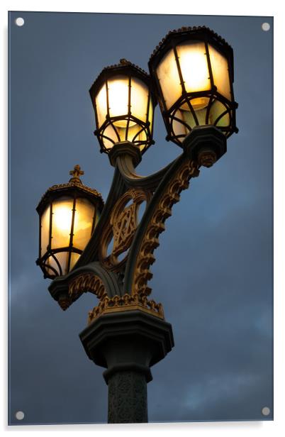 Victorian street lighting Acrylic by Leighton Collins