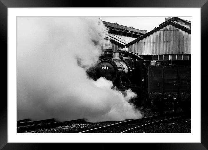 Letting off Steam Framed Mounted Print by Oxon Images