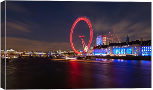 The London Eye Canvas Print by Leighton Collins