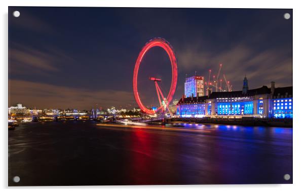 The London Eye Acrylic by Leighton Collins