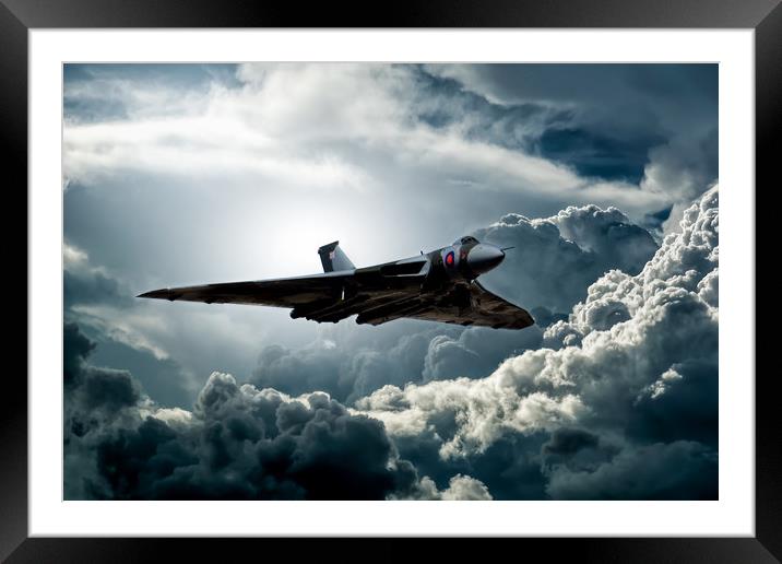 Vulcan bomber Framed Mounted Print by Guido Parmiggiani