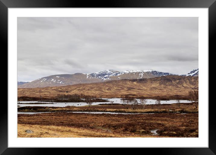 Rannoch Moor   Framed Mounted Print by chris smith