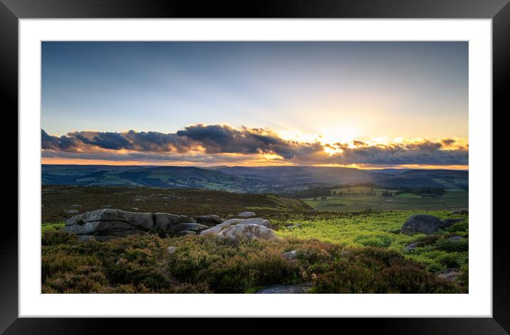 Peak District      Framed Mounted Print by chris smith