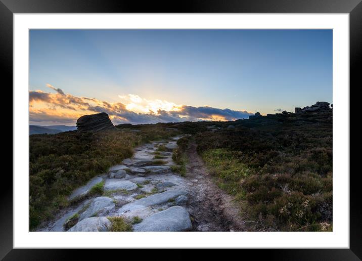 Peak District path  Framed Mounted Print by chris smith