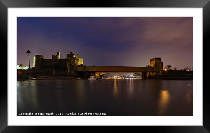 Conway Castle, North Wales Framed Mounted Print by tony smith
