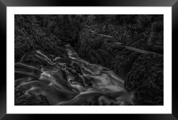 Beezley Falls  Framed Mounted Print by Paul Andrews