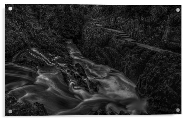 Beezley Falls  Acrylic by Paul Andrews