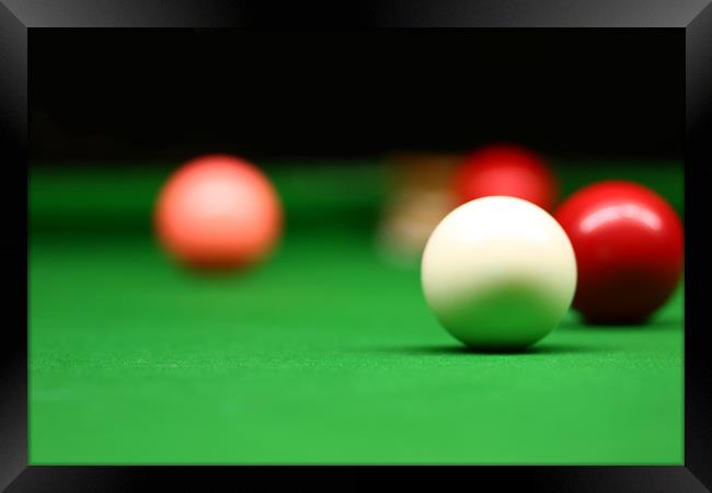 Snooker Framed Print by chris smith