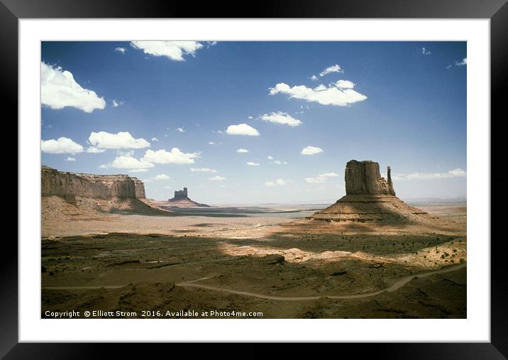 Monument Valley Utah Framed Mounted Print by Elliott Strom