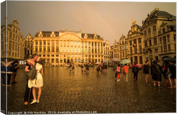 From Brussells with Love  Canvas Print by Rob Hawkins