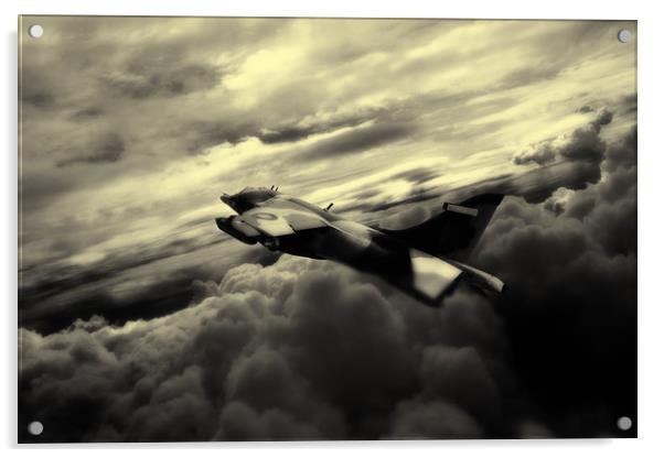 Harrier GR3 Sepia Acrylic by J Biggadike