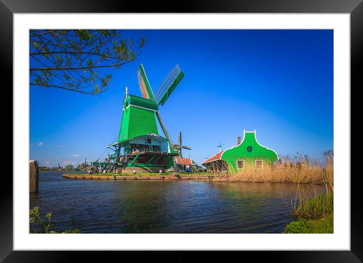 The Green Mill Framed Mounted Print by Marcel de Groot