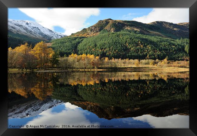 Loch Lubnaig and Ben Ledi Framed Print by Angus McComiskey