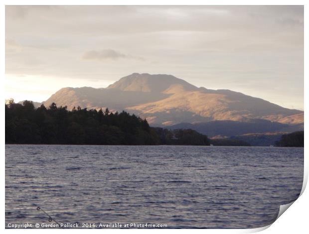 Loch Lomond       Print by Gordon Pollock