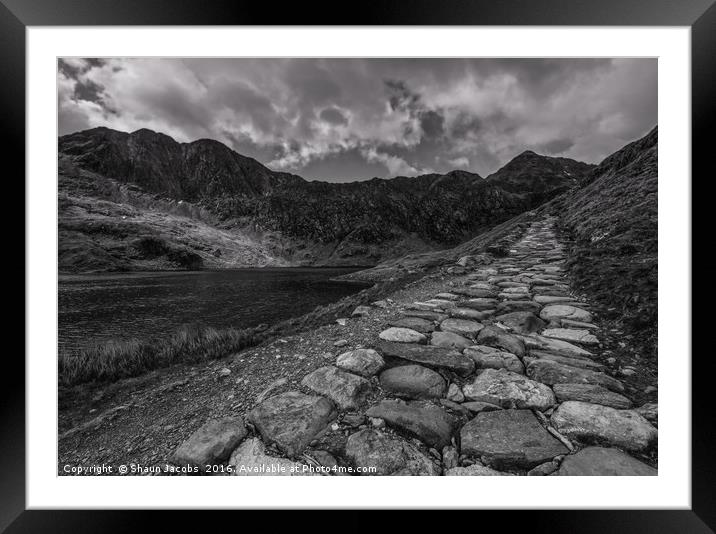 Snowdonia pathway  Framed Mounted Print by Shaun Jacobs