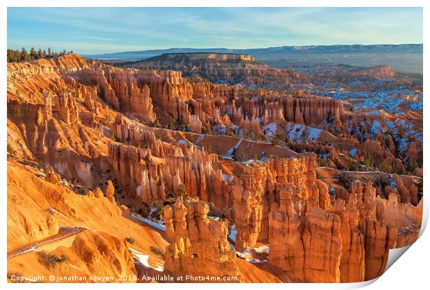 Morning in Bryce Canyon Print by jonathan nguyen