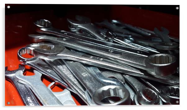 Spanners Set Acrylic by Jackson Photography