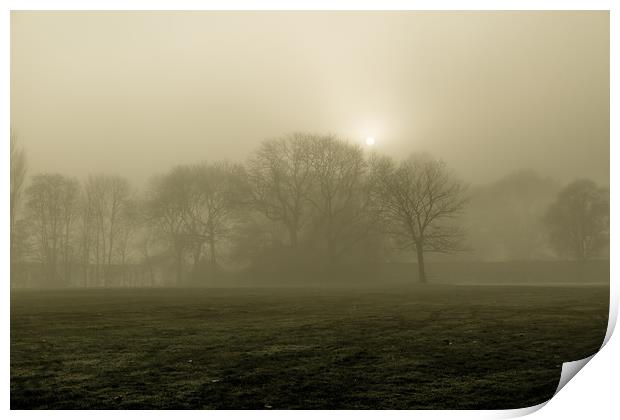 A Foggy Morning Print by Sean Wareing
