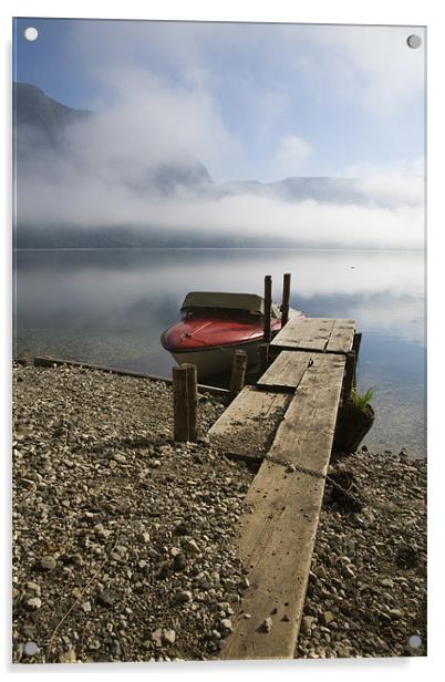Lake Bohinj , Triglav National Park , Slovenia Acrylic by Ian Middleton