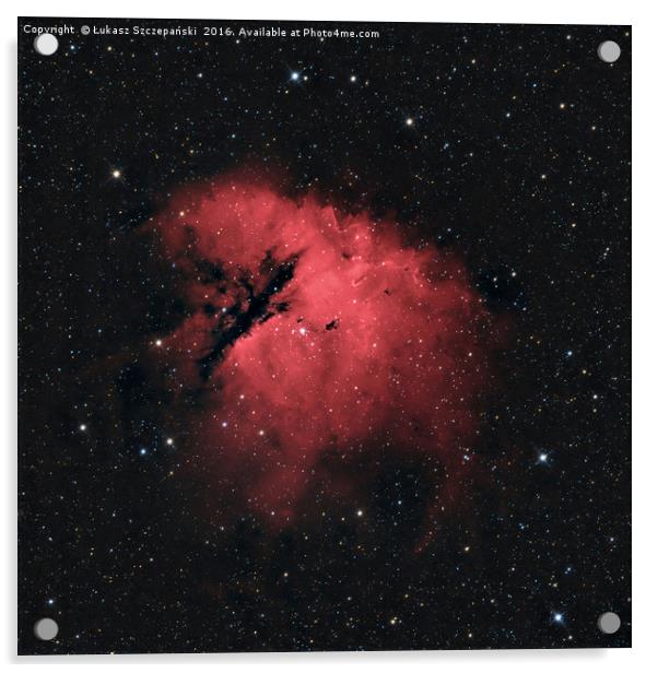 Deep space: Pacman Nebula (NGC 281) Acrylic by Łukasz Szczepański
