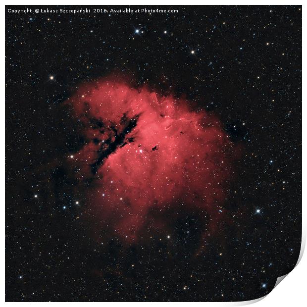 Deep space: Pacman Nebula (NGC 281) Print by Łukasz Szczepański